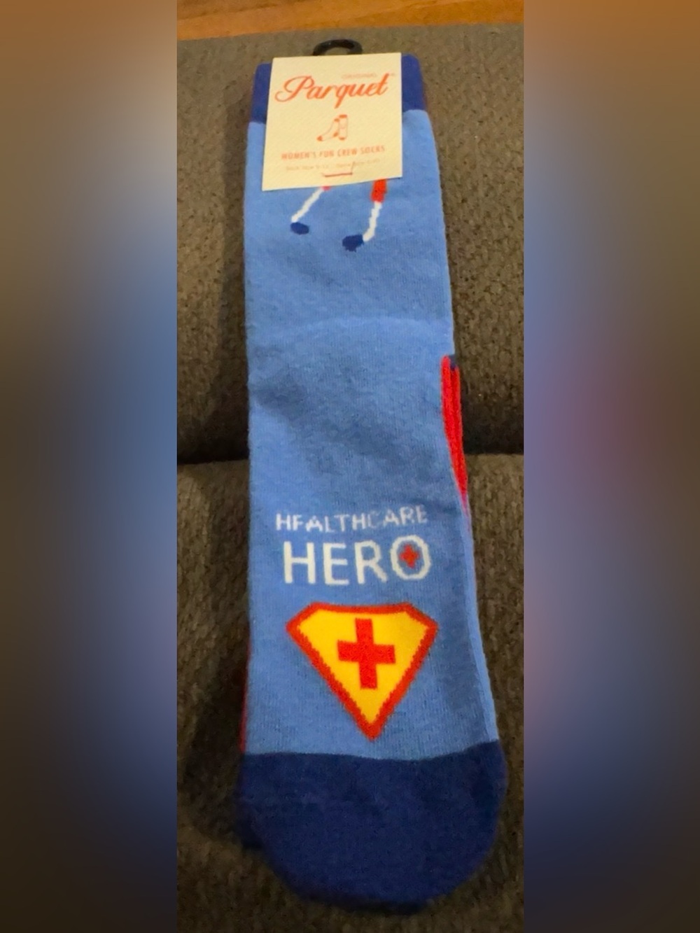 Healthcare Hero Crew Socks - Blue-9-11
